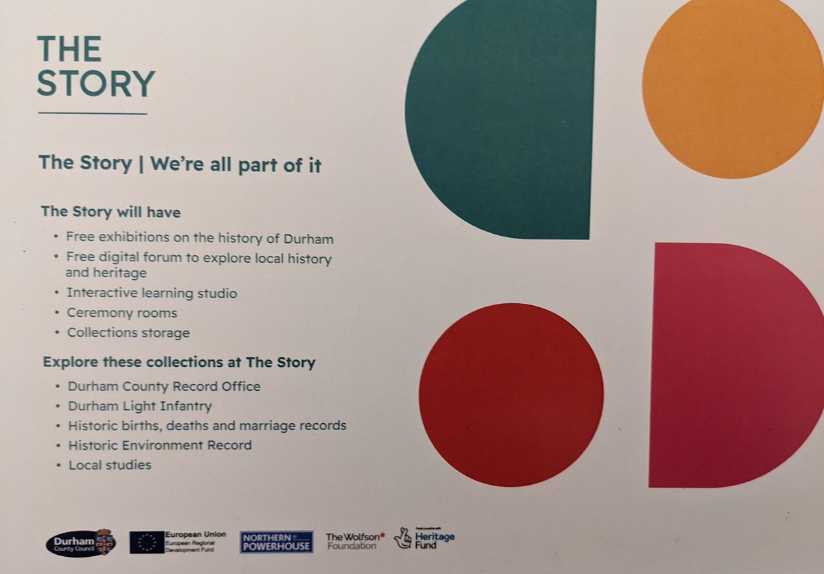 CoxhoeHistory's tweet photo. Amazing turn out this evening for The Story of the @TheStoryDurham  presented by Carolyn Ball, County Archivist.
A fascinating an insightful walk through of the history and development of the new County Record Office.
Thank you for your support once again. https://t.co/mUFl4UP2bn