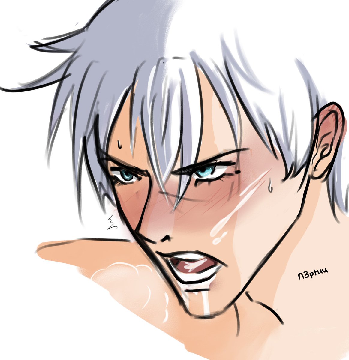 n3ptuu's tweet photo. #GojoSatoru nsfw :P https://t.co/gEPAR4ajjR