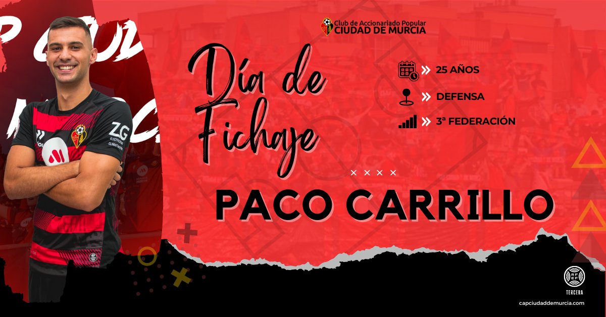 Contundencia para la zaga del #Ciudad2324

FICHAJE PACO CARRILLO | 🫱🏼‍🫲🏽

Paco Carrillo vuelve a enfundarse la rojinegra tras recuperarse de su lesión de rodilla. El central destaca por su seguridad, su juego aéreo y su sacrificio.

Noticia: 🔗 wp.me/p9cs2b-34K

❤️🖤