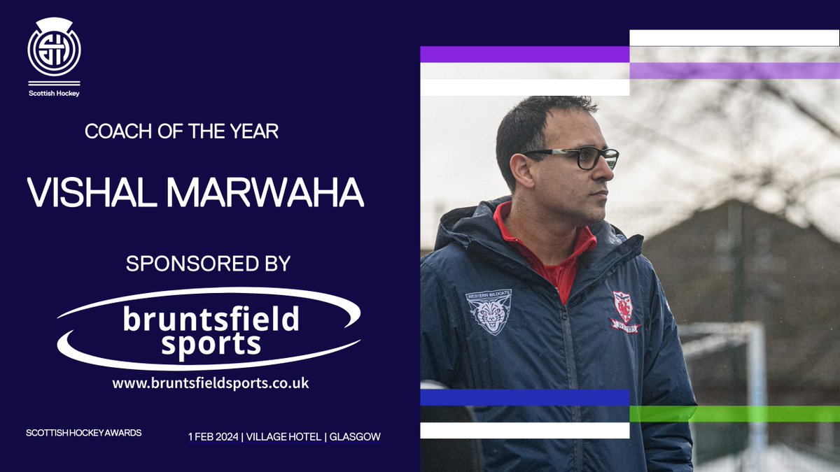 Our first award of the evening goes to Vishal Marwaha!

Congratulations Vishal on winning Coach of the Year, sponsored by <a href="/BruntsfieldSpts/">Bruntsfield Sports</a>! #SHAwards