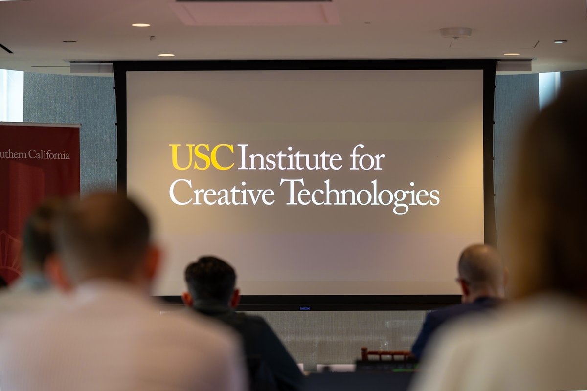 USC_ICT's tweet photo. Dr. Randall Hill, Executive Director, ICT and Dr. Bill Swartout, CSO, ICT both gave presentations to professional participants at The #USCSHIELD #ExecutiveProgram in Global Space and Deterrence https://t.co/YHopvb9wI0