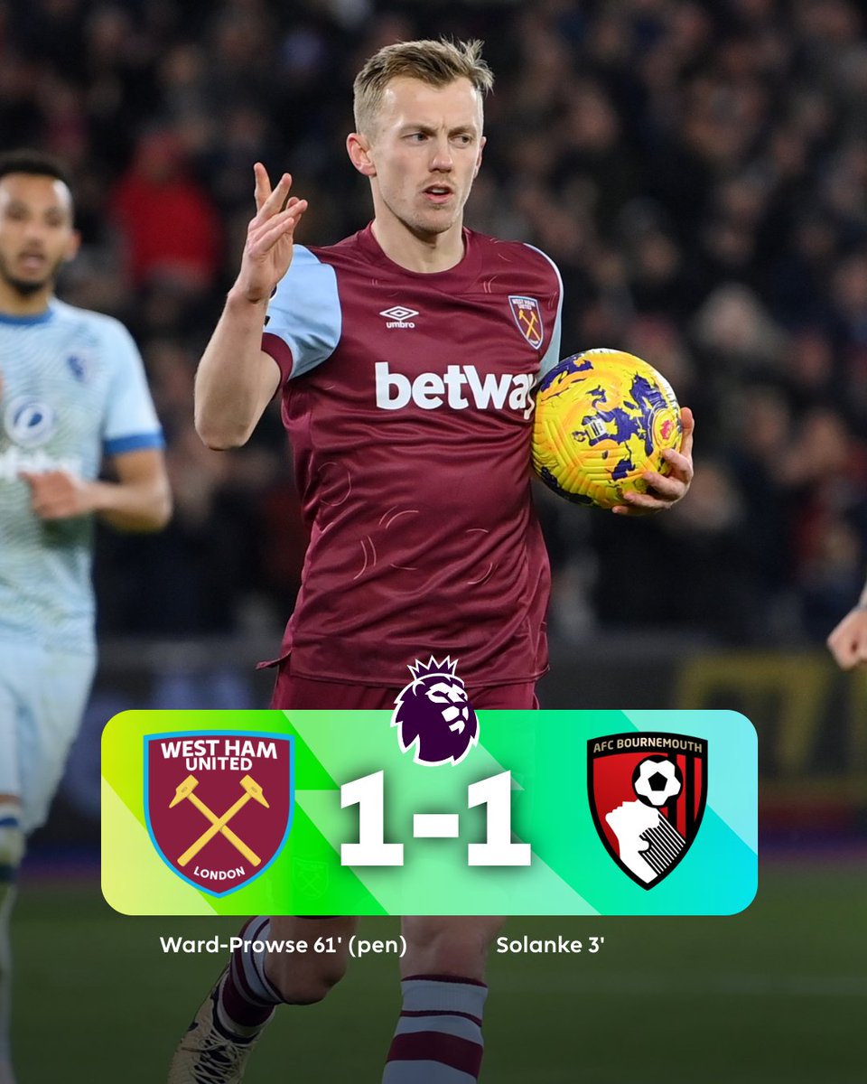 The points are shared in east London 🤝 

#WHUBOU