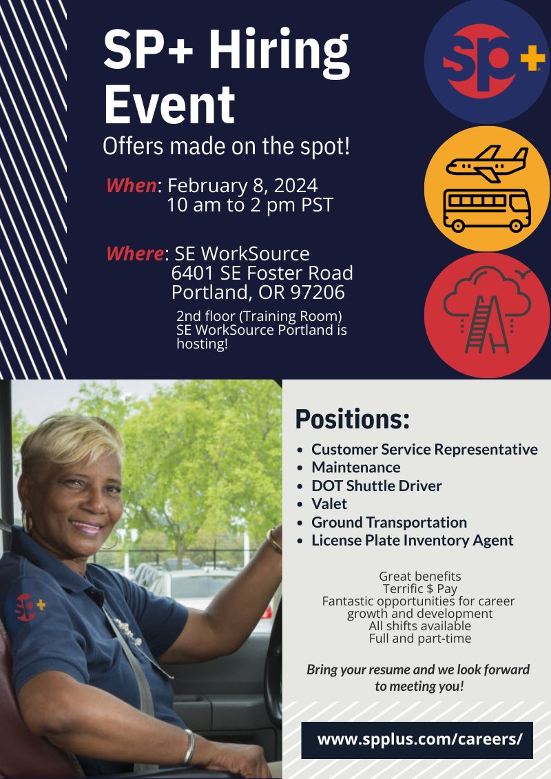 #JobFair2024 #NowHiring #Portland