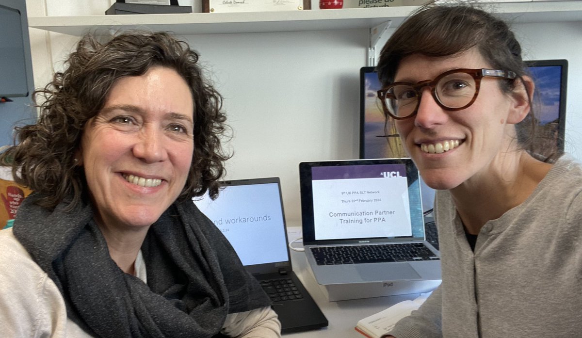 We r passionate abt raising the profile of #SLT in supporting people with #PPA - whether that’s delivering services through <a href="/dyscoveraphasia/">Dyscover - specialist aphasia support</a> <a href="/RosemaryTowns15/">Rosemary Townsend</a> or research <a href="/BCPPAphasia/">Better Conversations</a> <a href="/dementiaBBG/">Brain Behaviour Group</a> we also aim to upskill #SLTs who attend the UK SLT PPA network meetings!