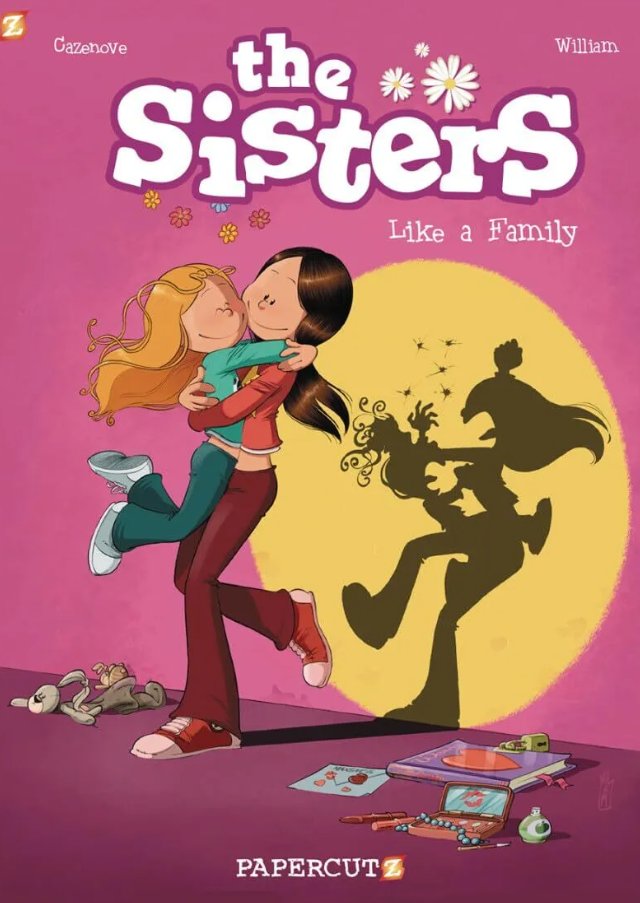 There's a recent French animated series called #LesSisters (The Sisters)! It's based on a series of comics that has also been published in English in the U.S. by Papercutz! If the TV series' English dub is available somewhere, please let me know! (1/2)