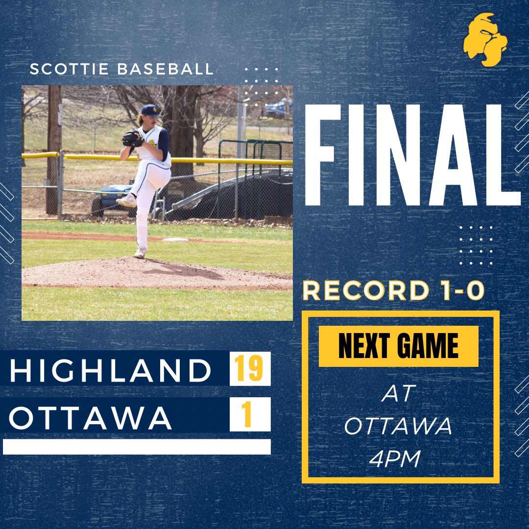 HCCscotties's tweet photo. Scotties open the season with a W‼️

Next game is in 30 mins ⚾️

Great game Scottie’s https://t.co/CRshFqflYU