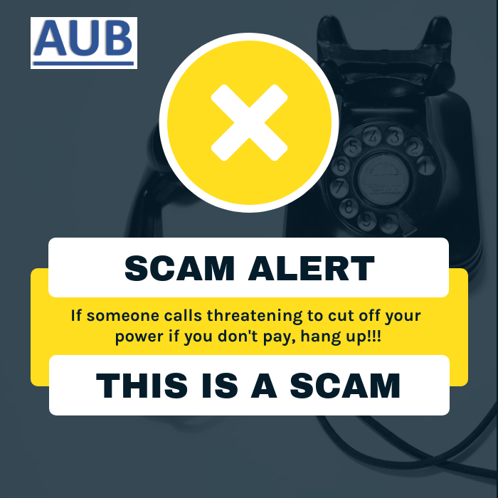 AthensAUB's tweet photo. A customer of AUB reported they received a call offering them a “deal” on their utility bill. AUB will never call a customer asking for their credit card or banking information like this or give a discount on utility services.
#yourutility #yourneighbor #scamalert https://t.co/eyypVmukSK