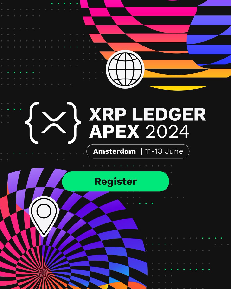 #XRPLApex registration is now open! 📍🇳🇱 🎟️

Take advantage of our super early bird pricing today: on.ripple.com/3HNEvO4