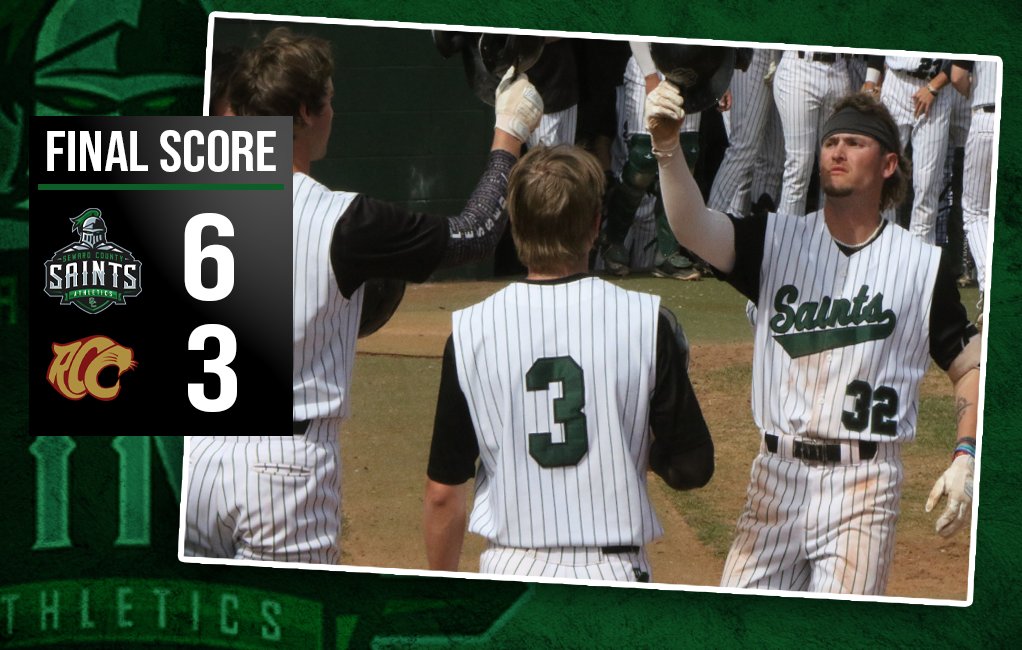 Saints Win! ⚾️
Seward County baseball wins the first game of the doubleheader 6-3 over Redlands with Elias Herrera grabbing the win for SCCC