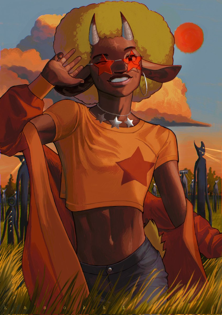 [oc] Happy trans visibility 🏳️‍⚧️ (featuring my oc Kuriel, a trans girl) #ArtistOnTwitter #TransRightsAreHumanRights
