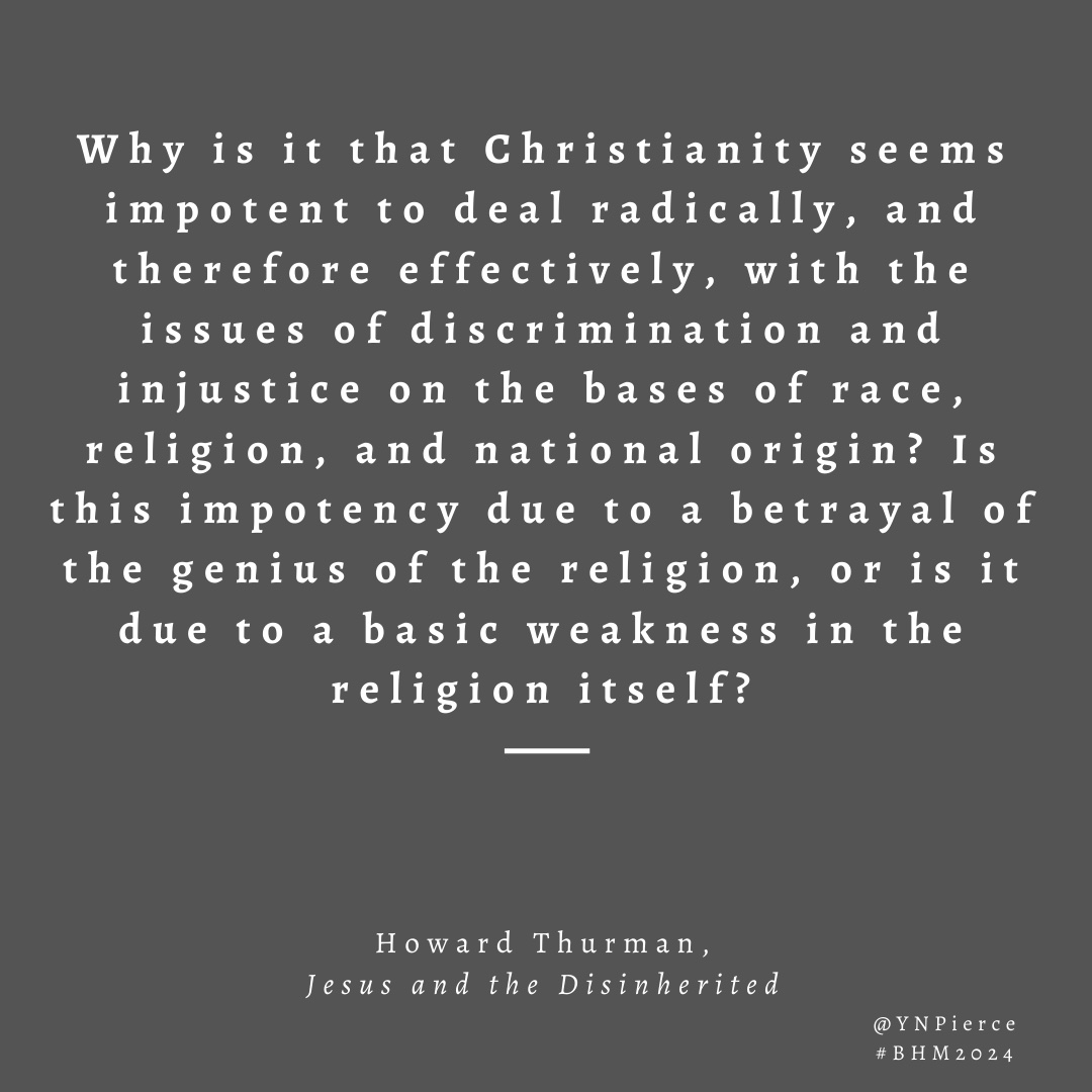 Black History Month Day #1. We owe so much to the great #HowardThurman, whose interfaith activism, theology, ministry, and ecumenicism articulated questions many of his contemporaries were afraid to ask, including “is our faith impotent?”