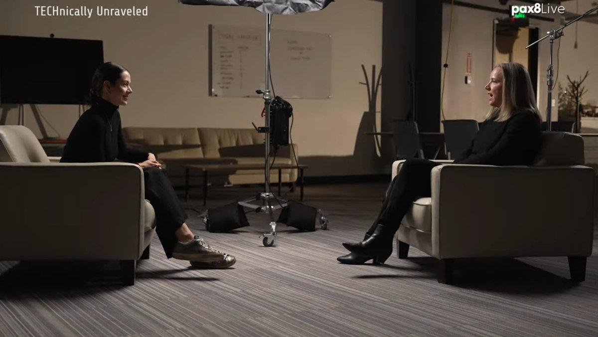 TheAngelicopter's tweet photo. Catch my conversation with Hilary Zaborski on Copilot for M365 kicking off Technically Unraveled show today, by @pax8 Studios. 

Hilary Zaborski shares how Microsoft’s  AI solutions are also for the SMB. #copilot #Microsoft #Pax8

https://t.co/RIY6ZfzWto https://t.co/NzvZMfmOR1
