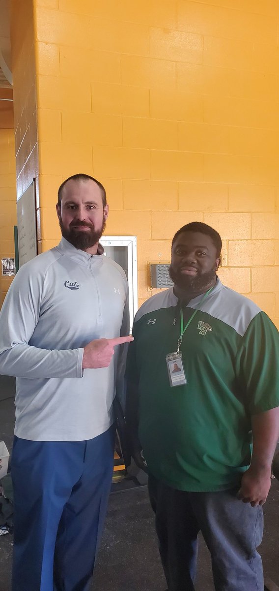 Thanks <a href="/MSUBobcats_FB/">Montana State Football</a> for visiting <a href="/whhscougarsFB/">Coach Moilan</a>