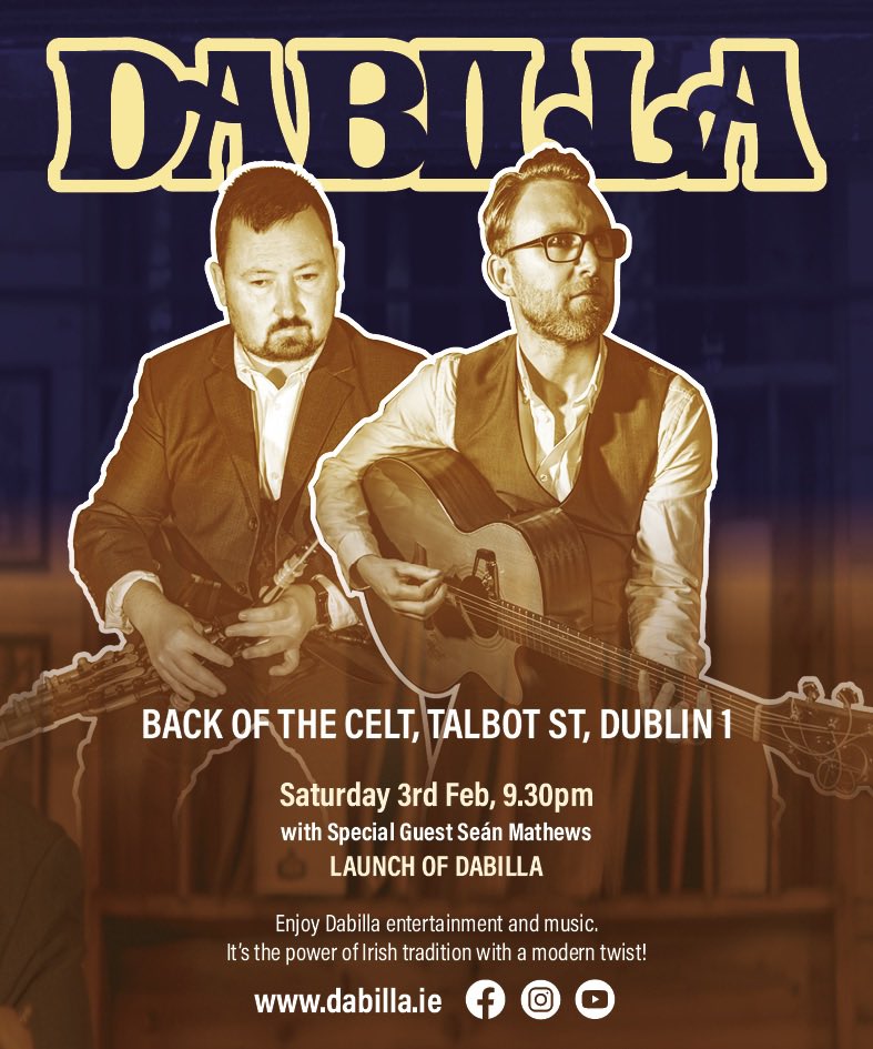 Into fresh takes on songs from groups such as The Killers, The Water Boys, Dolly Parton, The Clash and more? Have you ever heard that mixed with folk tunes on the uilleann pipes? For 2 years, we have been growing our sound. Come hear us on Saturday. #Dublin  #livemusic
