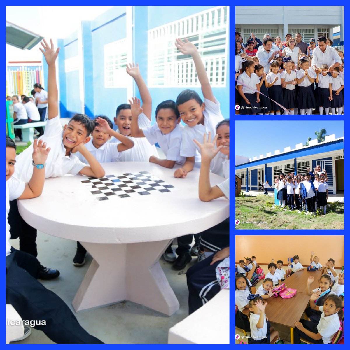 💥Inauguración del Centro Escolar Barrilete de Colores, Distrito I, Managua. 💥La alegria de Vivir en Paz, se ve en la cara de estos nin@s que ahora tienen un espacio digno para recibir sus clases @FloryCantoX @VivaNicaragua79 @indio_nica #UnidosEnVictorias