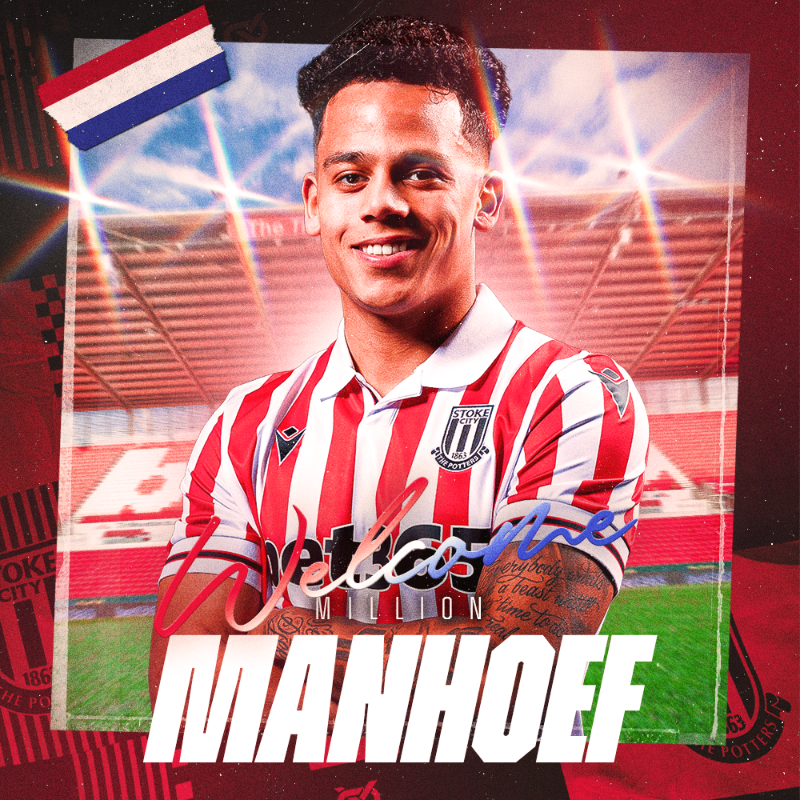 stokecity's tweet photo. Million Manhoef is a Potter.

Read all about it 🗞️