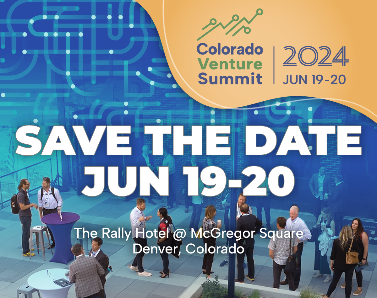 COVentureSummit's tweet photo. The Colorado Venture Summit is back! Save the Date, June 19-20, 2024. Qualified national VCs and tech CEOs/Founders from the Rocky Mountain Region gather to meet 1:1 and foster long-lasting partnerships. Registration opens February 13th. 

#COVentureSummit24 https://t.co/LaUbnjQz8l