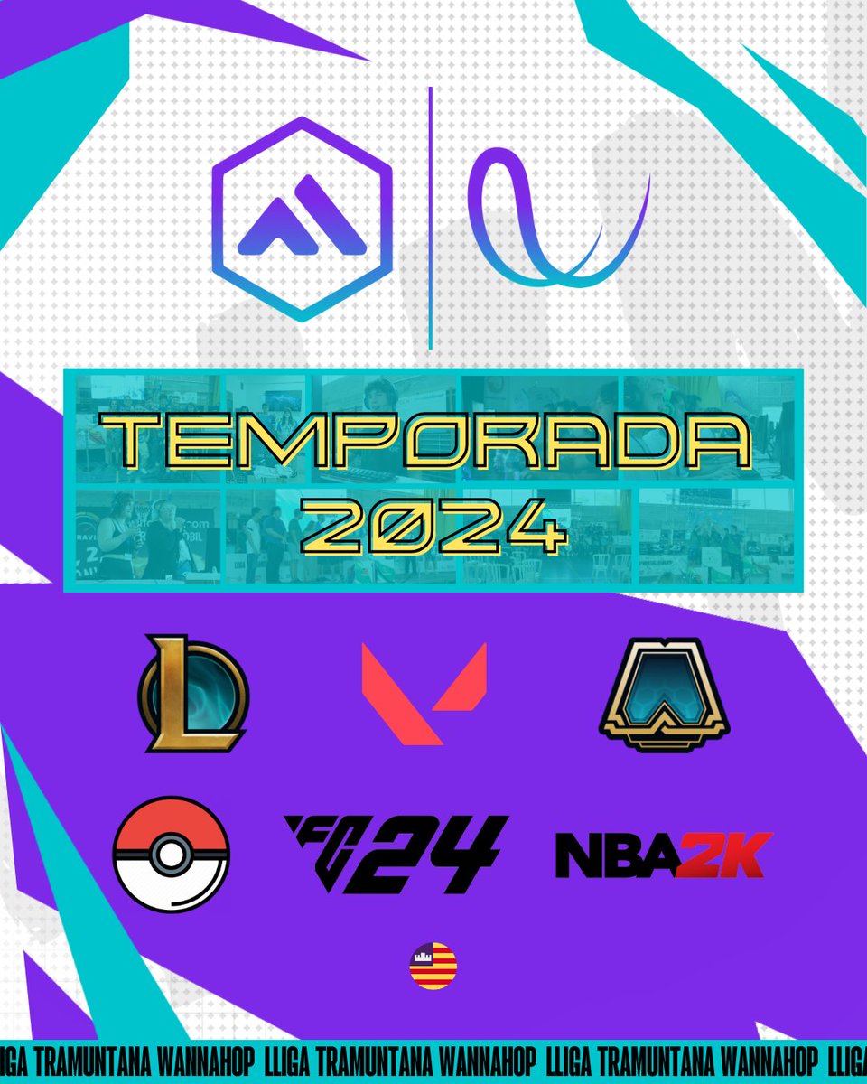 ligatramuntana's tweet photo. 🔥 Lliga Tramuntana Wannahop 2024 🔥

🔱 League of Legends
🧠 TFT
🔫 Valorant
⚽🆕 FIFA
⚡🆕 Pokémon
🏀🆕 NBA 2K

#SomSaTormenta #LligaTramuntana https://t.co/1zM2M1OYzC
