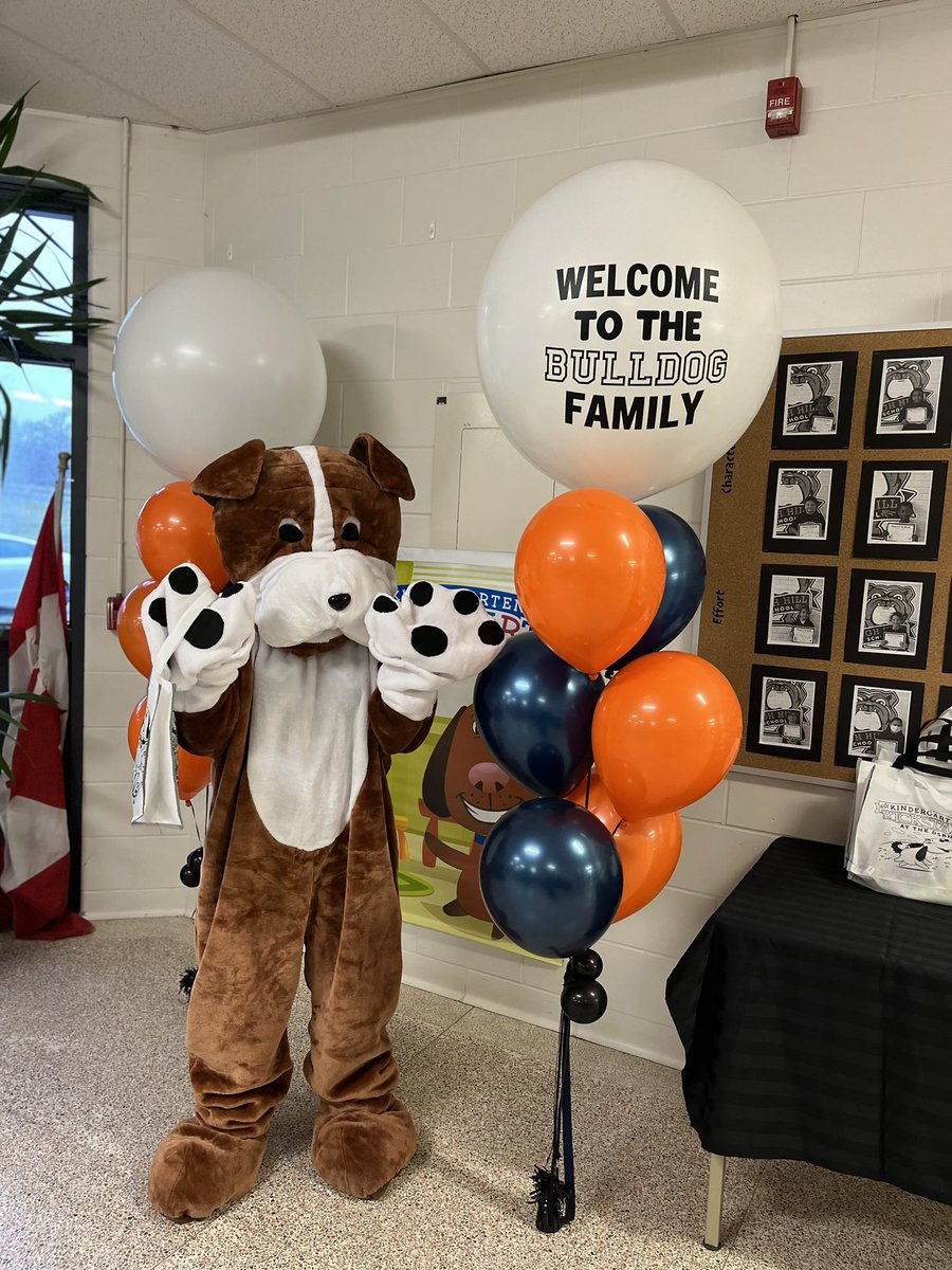 Burleigh is excited to meet all his new friends <a href="/dsbn/">District School Board of Niagara</a> <a href="/BurleighHillPS/">Burleigh Hill PS</a>