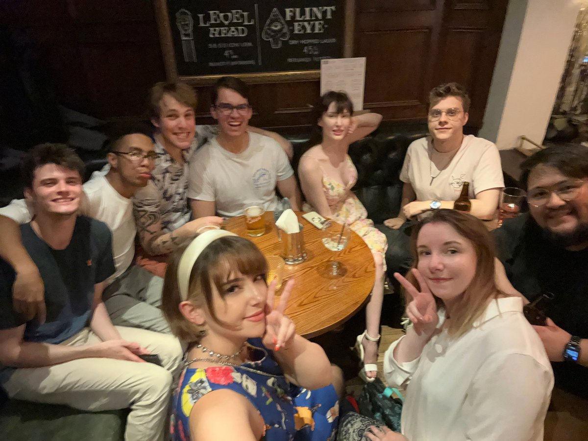 serinide's tweet photo. in 2017 i tweeted asking if anyone wanted to play overwatch

five people that didn’t know each other replied and i invited them all

we all ended up becoming best friends and i moved to england to live closer to them

100% changed my life for the better 

a pic of us from 2023 :D https://t.co/vvDDApTYXe