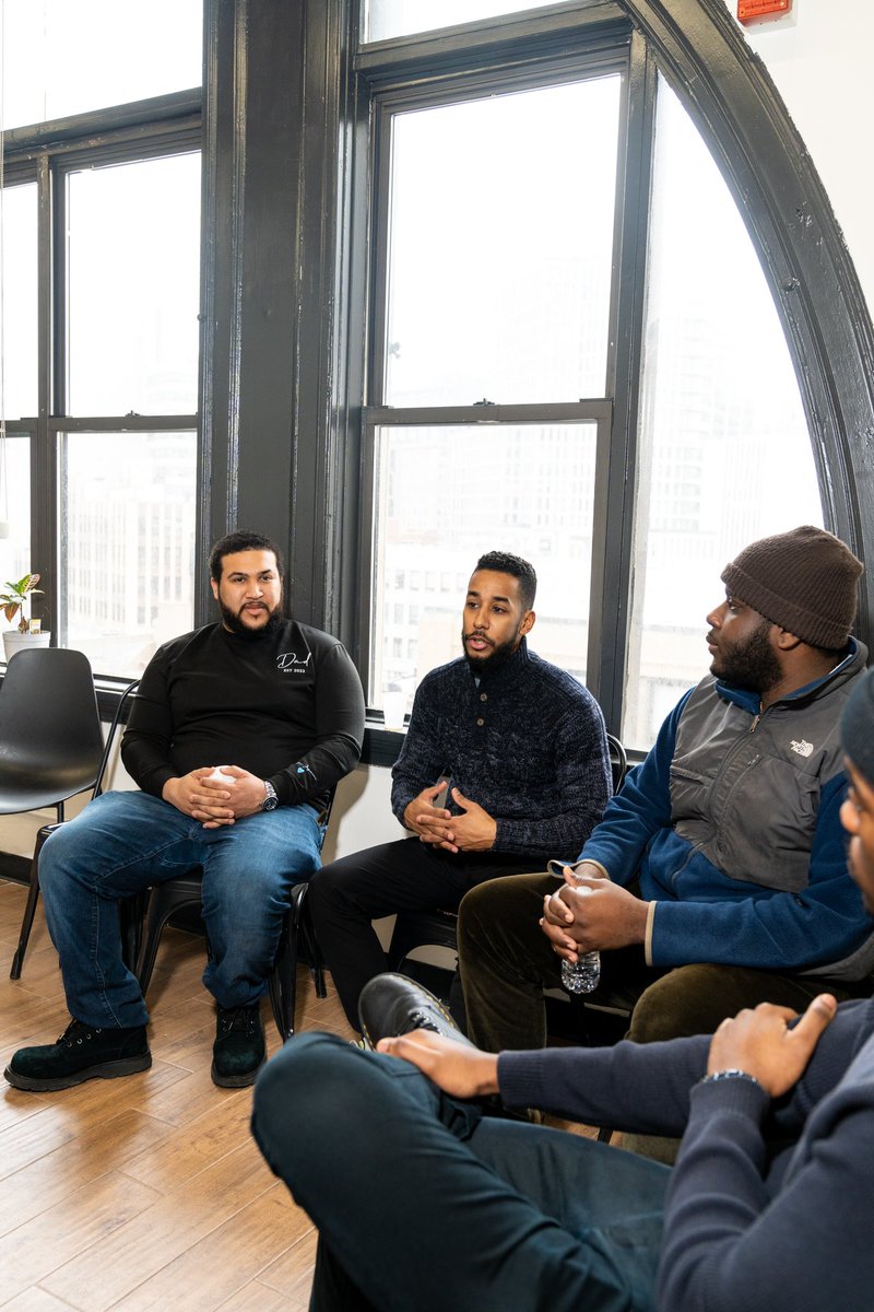 ItsAStrategy's tweet photo. Thank you to everyone that joined us for our first Black Fatherhood Circle 🫂

It was an honor to be able to curate a safe space for Black men to be vulnerable, engage in meaningful discussions, and build toward a better future for our communities and families🙏🏾
#ItsAStrategy https://t.co/iURi1hdgRQ