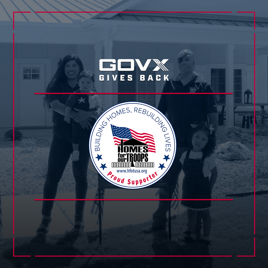 Build a home, rebuild a life. @HomesForOurTrps constructs fully accessible homes for severely injured post 9/11 combat vets. Help support their mission with every order this month through the #GOVXGivesBack initiative. bit.ly/3LxrHPb