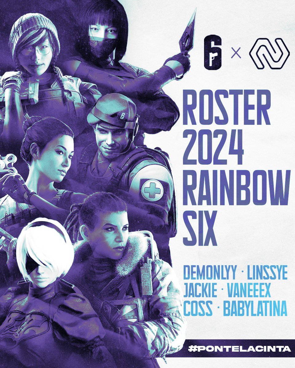 ✨Damos la bienvenida oficial  al equipo de rainbow six✨🎮 que nos estará representando este 2024, se vienen cosas grandes!  🙌

➡️<a href="/linssye/">Linssye</a> 
➡️<a href="/notvaneeex/">Vaneeex</a> 
➡️@itsCooffy 
➡️<a href="/oJackie_/">Jackie</a> 
➡️<a href="/AllisonHH17/">Allison💗</a> 
➡️@naieriart