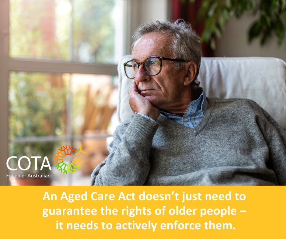 We need a strong and effective regulator when it comes to dealing with the rights of older Australians. An #agedcareact doesn’t just need to guarantee the rights of older people – it needs to actively enforce them! Read our Key Issues Paper for more - buff.ly/42lWAfI