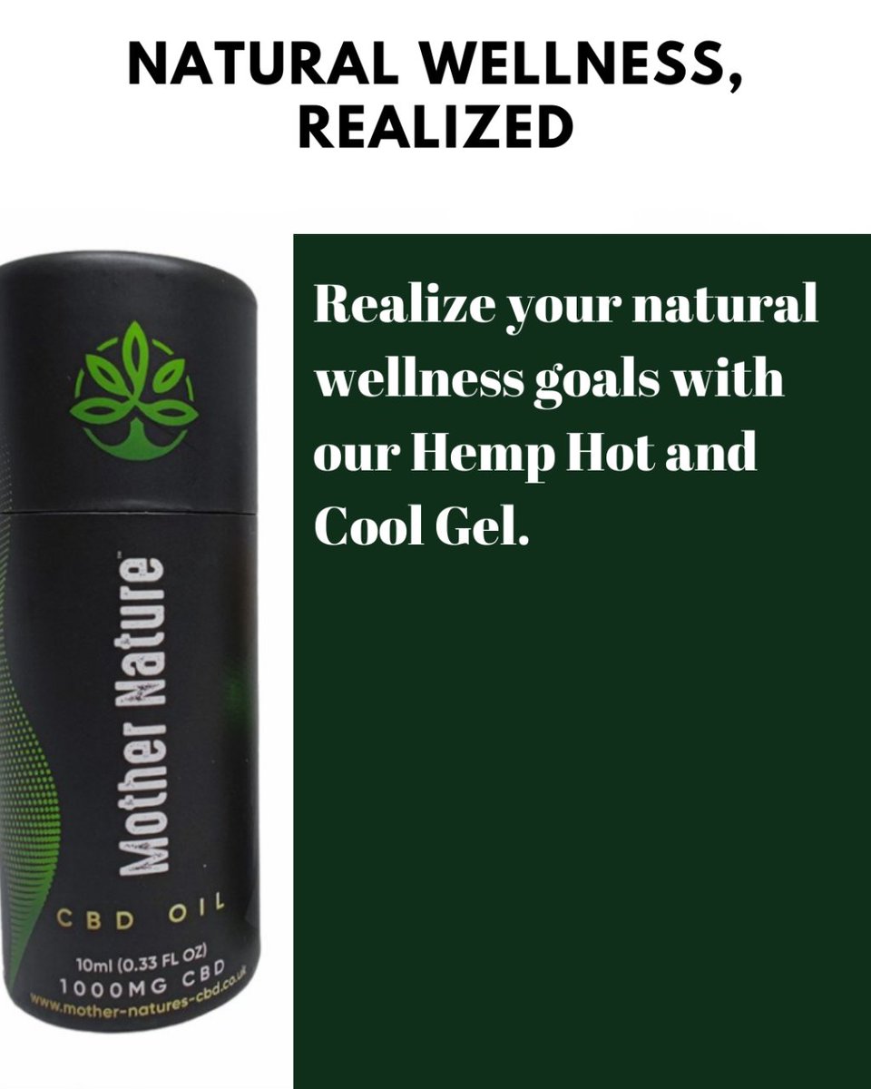 UKMotherNatures's tweet photo. Let our Hemp Hot and Cool Gel be your daily natural ally in your wellness journey. #DailyAlly #HempHealth #NaturalRoutine https://t.co/l3ltEFwXt2