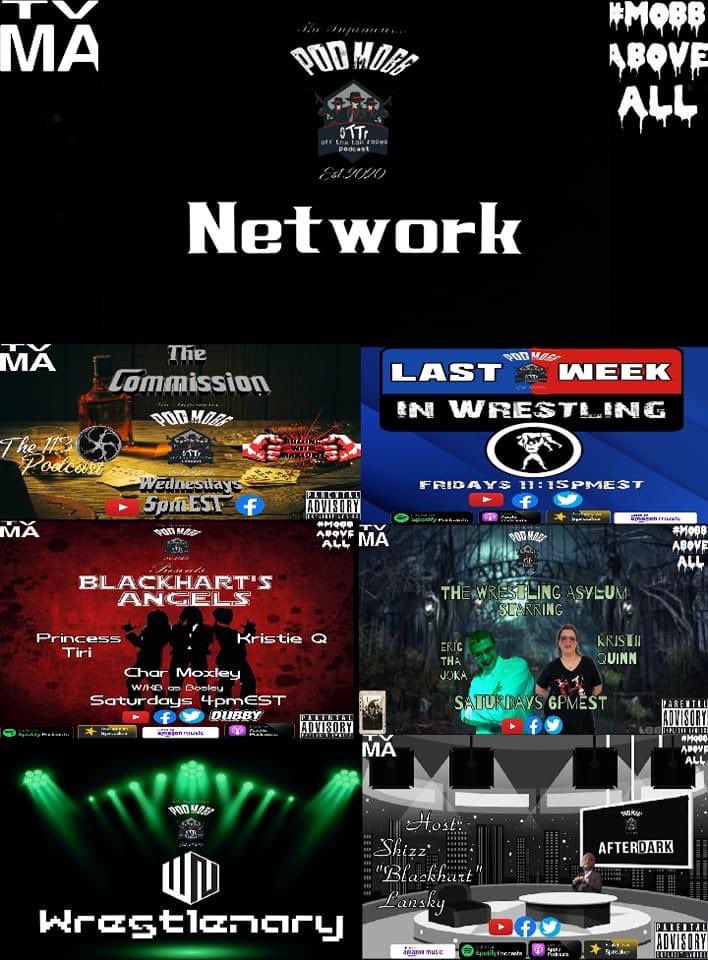 And of course tune in Sunday 10pm when Blackhart and the Crew break down the last week in Wrestling live on the OTTR network on YouTube Don’t miss it every single week! #mobbaboveall #prowrestling