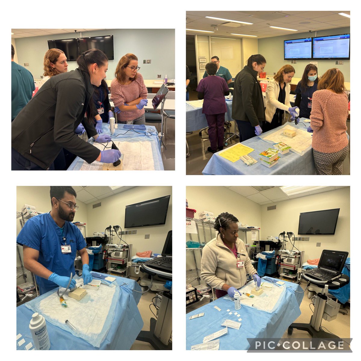 An ultrasound-guided/palpable FNA workshop by the cytopathology team @pathjsa at the cutting-edge @utmblstar skills training lab! @UTMB_Pathology #PathTwitter #PathMatch24 #MatchtoPath #Cytopathology