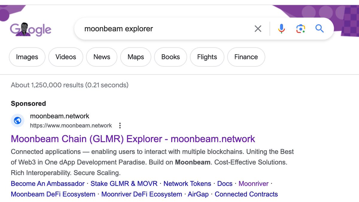 🚨 Attention Moonbeam community!

Someone has been running fake Moonbeam ads on Google!

Here is our official link ➡️ moonbeam.network

We have notified Google and are attempting to have the ad removed.

This is yet another reminder to stay vigilant and double &amp;