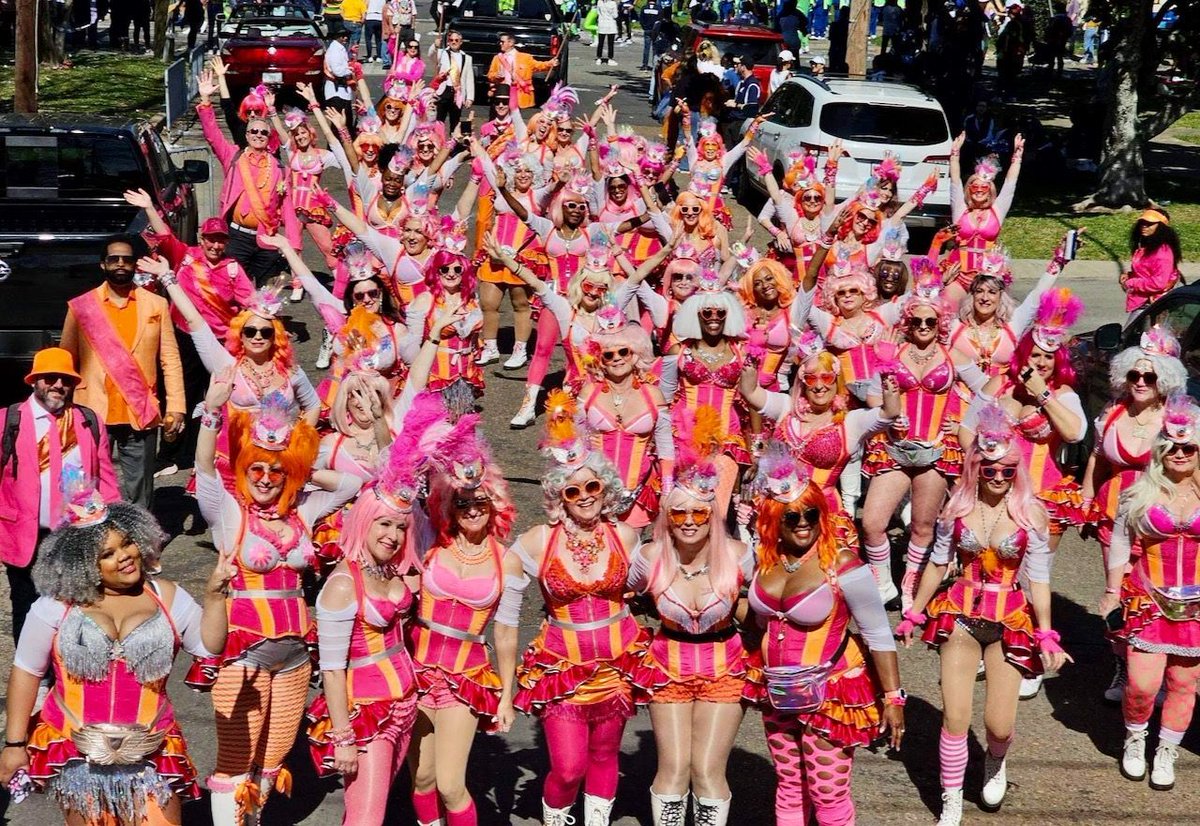 BlushBall's tweet photo. The #Pussyfooters #MardiGrasParade Schedule - come see us dancing on the route! @KreweCleopatra #KreweofNemisis @KreweCarrollton #KreweofMuses &amp; @KreweofTucks #KreweofCleopatra #KreweCarrollton #KreweofCarrollton #KreweofTucks #TucksKrewe #MusesKrewe #MusesParade  #TucksParade https://t.co/JX6MkLkjOB