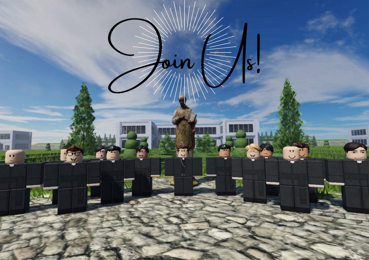 VaticansRBLX's tweet photo. Discerning the priesthood? Or maybe you just want a glimpse into the priesthood?

Seminary admissions (for priesthood and diaconate) are open until February 15! Join us to learn about the faith, the Church and to discern your vocation.

Apply on our Discord server. Link in bio! https://t.co/GquD2n1DBX