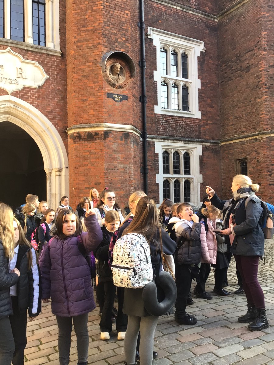 The children finished their day exploring different parts of Henry VIII’s apartments, including his council chamber where he would meet daily to discuss business matters.