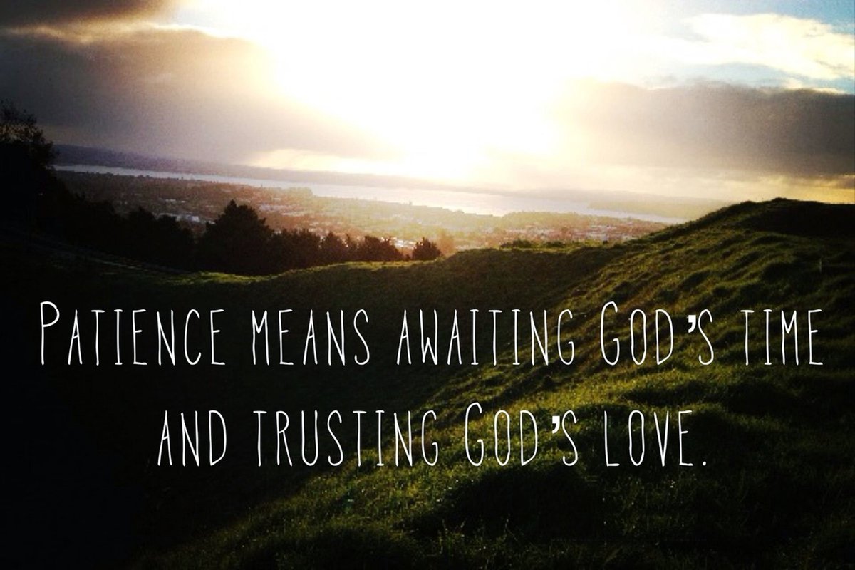 In a world of instant gratification... Microwaves, computers, cell phones, social media, etc... We must remember that God's timing is not our timing. He moves with need &amp; purpose, while the world moves with wants &amp; desires. Learn patience, enjoy the journey, &amp; move with purpose!