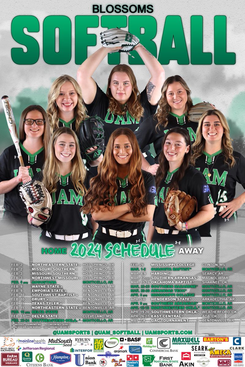 Kick it off tomorrow in Hot Springs!

#BuildYourHouse #BlossomsSoftball #BothFeetIn #BadNewsBlossoms #Hicktown