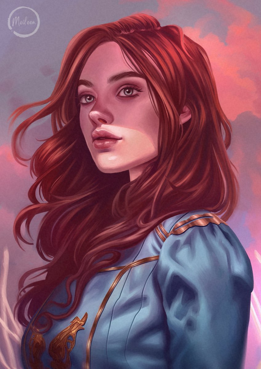 meileen_art's tweet photo. Gente linda! Finalmente terminé este retrato de Shallan 💛Para la paleta de colores me inspiré mucho en la preciosa ilustración de @Cathaoir1 

✨Espero que les guste tanto como a mi me gustó pintarla y los comentarios y RT siempre son bienvenidos✨

#cosmere #ArtistOnTwitter https://t.co/ouJF4xtt6B