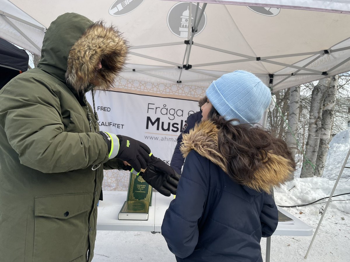 Aghayahyakhan's tweet photo. First successful day of Tablighi stall in jokkmokk festival 2024. #jokkmokk #SWEDE https://t.co/uK5MPfXwNk