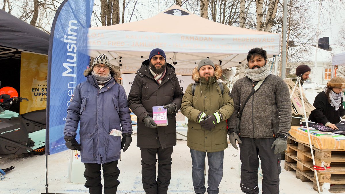 Aghayahyakhan's tweet photo. First successful day of Tablighi stall in jokkmokk festival 2024. #jokkmokk #SWEDE https://t.co/uK5MPfXwNk