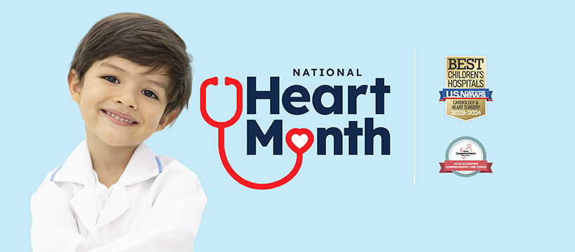 It’s National #HeartMonth2024! 💗 Phoenix Children’s sends a heartfelt shoutout to all #heartwarriors born with #congenitalheartdisease (CHD). Our Center for Heart Care remains committed to advancing care for all those living with #CHD: bit.ly/3kPJZjv

#AHM2024