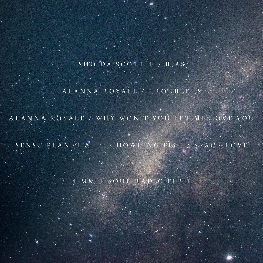 Jimmie_Soul's tweet image. #ジミソラジオ 昨晩のお品書きになります🎶
お聴きいただきありがとうございました⭐️