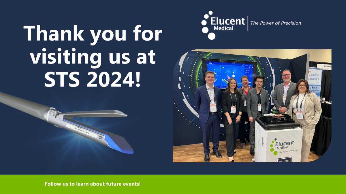 elucentmedical's tweet photo. A heartfelt #thankyou to everyone who visited with Elucent Medical at the 60th Annual Meeting for @STS_CTsurgery in San Antonio, TX! Your presence and engaging conversations made the event truly special. #STS2024 #PowerOfPrecision https://t.co/5Mq6ZLcf0c