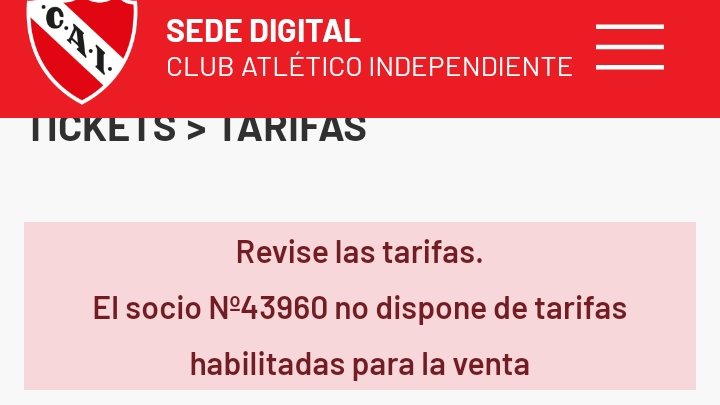 cin23cai's tweet photo. El sábado me quedo sin ver al amor de mi vida @indep por la inoperancia de este nuevo sitio web. A quién contratan para tener una página más nefasta de la que ya existía @Nestorgrindetti ?? https://t.co/X5insqCB6U
