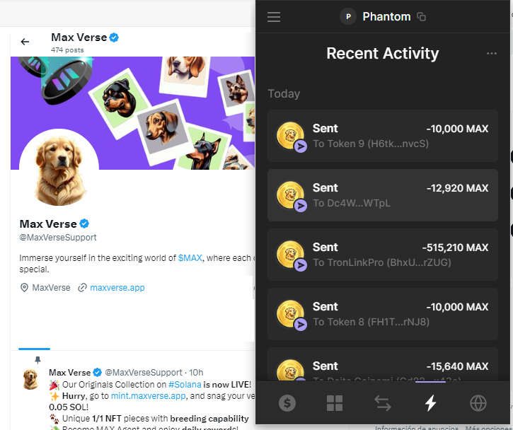 🪂 We've just airdropped the very first batch of $MAX tokens to those who shared their wallets! 🎁

💰 Big shoutout to our ETH miners—your hard-earned tokens are on their way pre-Solana migration! 

📅 Remember that this token acquires its liquidity on February 15th.

🐕 Hurry,