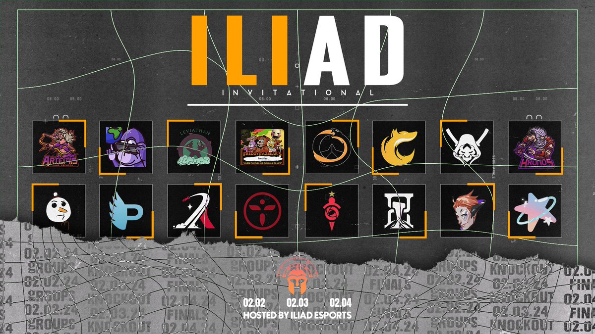 IliadEsports's tweet photo. The ILIAD INVITATIONAL is upon us and the teams are stacked! Gonna be a nail biter.

Knockouts and Finals on... 
Saturday Feb 3 @ 2pm EST
Sunday Feb 4 @ 1pm EST

https://t.co/fQjTfbKtbX https://t.co/IVRbp8iL4V