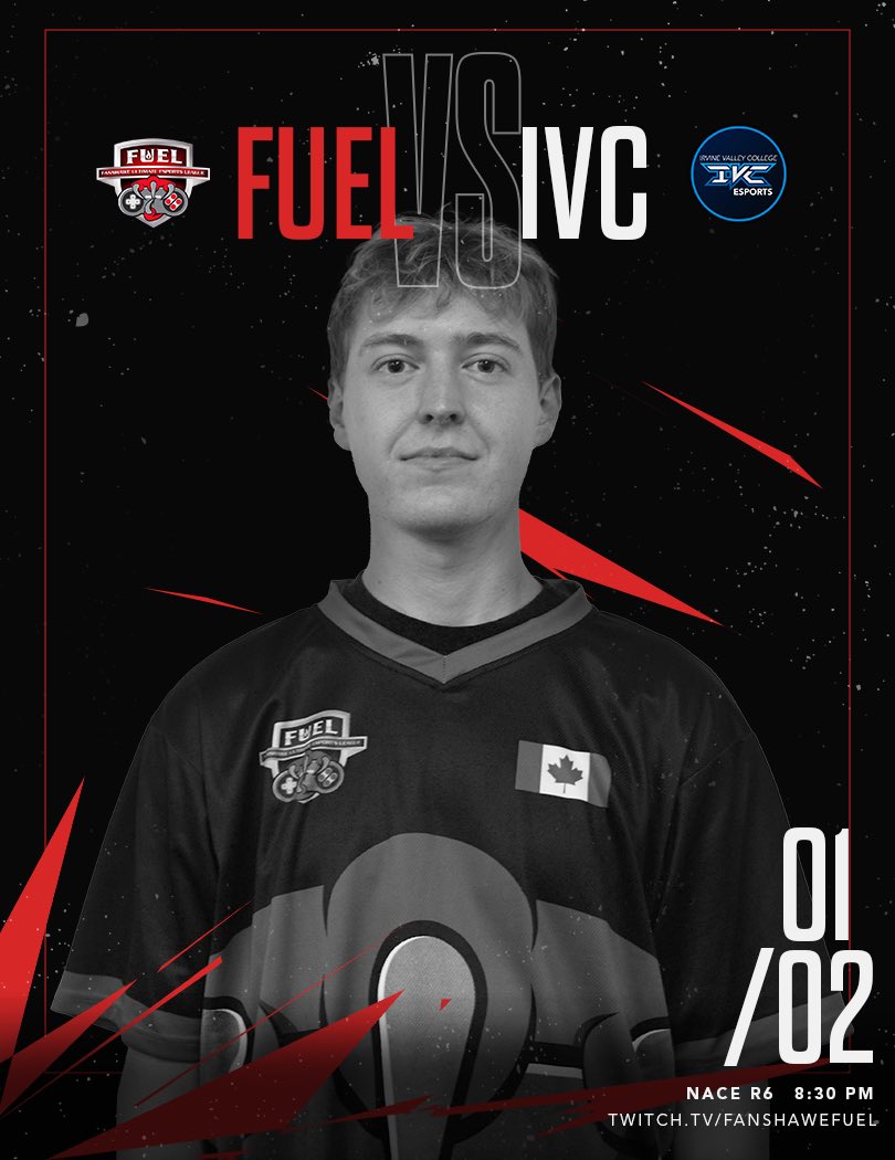🎮Get ready for a strategic showdown!🎮 

Fuel R6 vs <a href="/IVCesports/">IVC Esports</a> 

Will Fanshawe secure the first victory? 

🔥Come find out🔥

⏰: 8:30PM EST 
🔗: twitch.tv/fanshawefuel