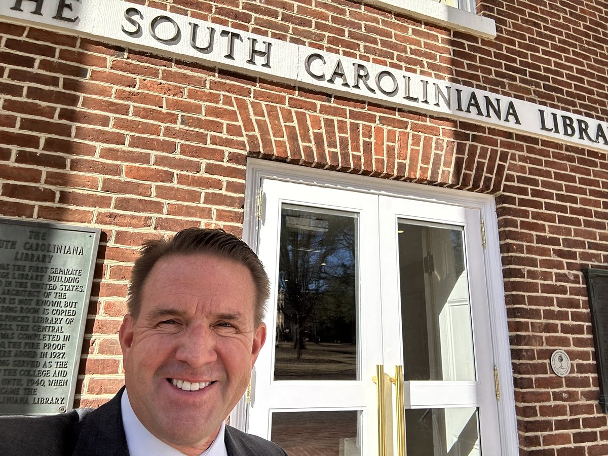 Michael T. Benson (@michaeltbenson) on Twitter photo A real honor to present today <a href="/UofSC/">University of South Carolina</a> inside the oldest freestanding university library in America, The Caroliniana.
The ties between so many in my Gilman book and the #PalmettoState are quite remarkable.
Thanks to my friend & colleague <a href="/ProfGamecock/">Christian Anderson</a> for hosting me. A real honor to present today <a href="/UofSC/">University of South Carolina</a> inside the oldest freestanding university library in America, The Caroliniana.
The ties between so many in my Gilman book and the #PalmettoState are quite remarkable.
Thanks to my friend & colleague <a href="/ProfGamecock/">Christian Anderson</a> for hosting me.