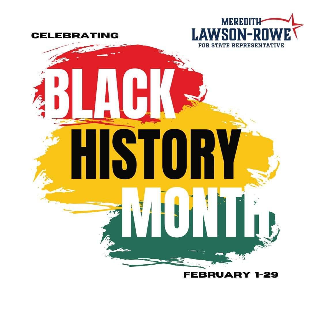 MLawsonRowe's tweet photo. This month provides us with an opportunity to reflect on the profound impact made by Black leaders, activists, artists, and innovators who have shaped our community and nation. #meredithlawsonrowe #lawsonroweforohio #ohiohousedistrict5 #roweroweroweyourvote #BlackHistoryMonth https://t.co/PnErsl5eOR