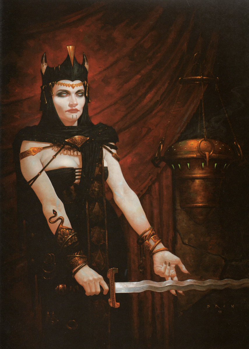 Art by Brom 'The Ghoul Princess' for Dungeon Magazine (1998)